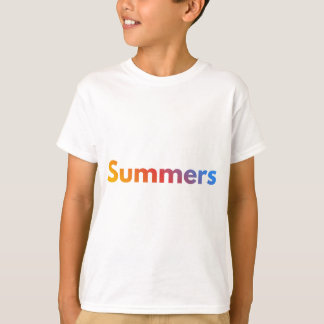Camiseta de crianças de verão inicial