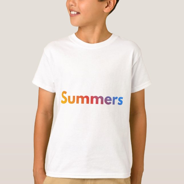 Camiseta de crianças de verão inicial (Frente)