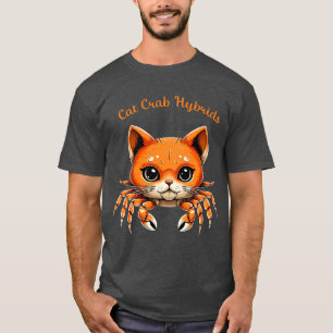 Camiseta de criatura de caranguejo gato fofo engra