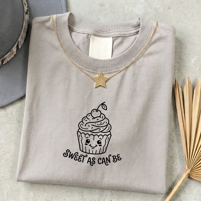 Camiseta de Cupcake Vintage Presente Criativo (Criador carregado)