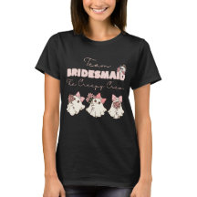 Camiseta de Dama de Honra da Equipe de Halloween