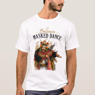 Camiseta de Dança Mascarada Balinesa