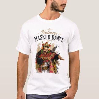 Camiseta de Dança Mascarada Balinesa