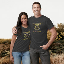 Camiseta de Data de Engajamento com Hashtag Person