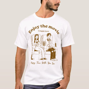 Camiseta de Data de Filme de Casal Aproveite o F