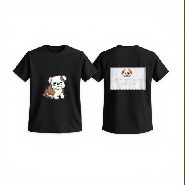 Camiseta de declaração Não Machuque Cães – Mostre  (Criador carregado)