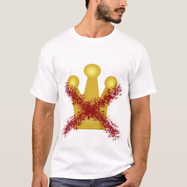 Camiseta de declaração política sem reis (Frente)