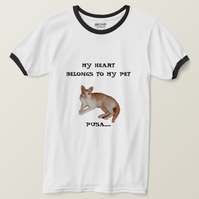 Camiseta de Dedo Básico Masculina com Pescoço Cont (Frente do Design)