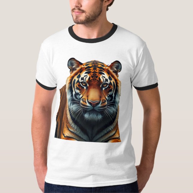 Camiseta de Dedos Básicos Masculinos (Frente)