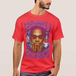 Camiseta de Dennis Rodman NBA basquete Bootleg Vintage Re