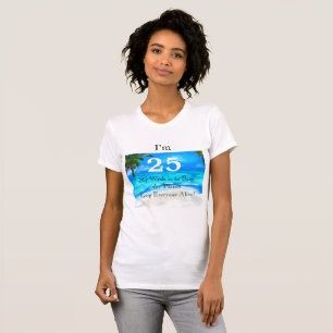 Camiseta de Desejo de Aniversário de 25 Anos
