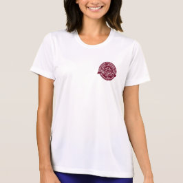 Camiseta de desempenho feminino do logotipo HWP