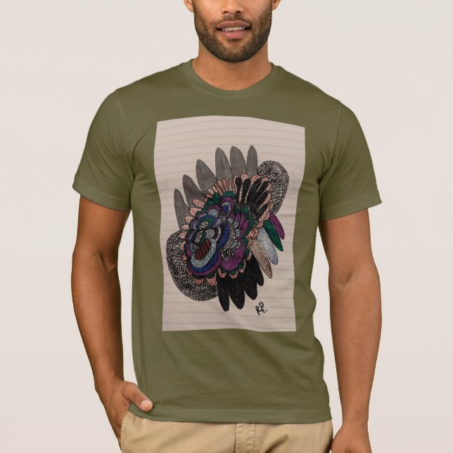 Camiseta de desenho abstrato de Robert Vincent Pet (Frente)
