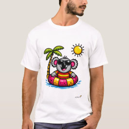 Camiseta de desenho animado da Festa de Piscina do