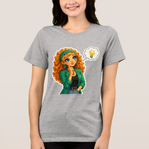 Camiseta de desenho animado da menina Rosie Max –