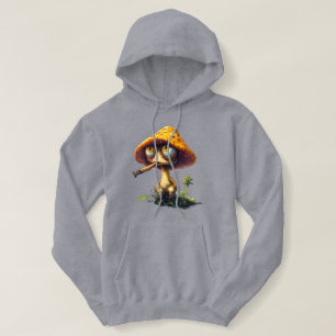 Camiseta de desenho animado de cogumelo chapado fu