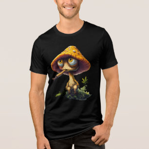 Camiseta de desenho animado de cogumelo funky chap