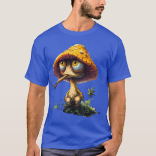 Camiseta de desenho animado de cogumelo funky chap
