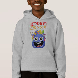 Camiseta de desenho animado de monstro de volta à