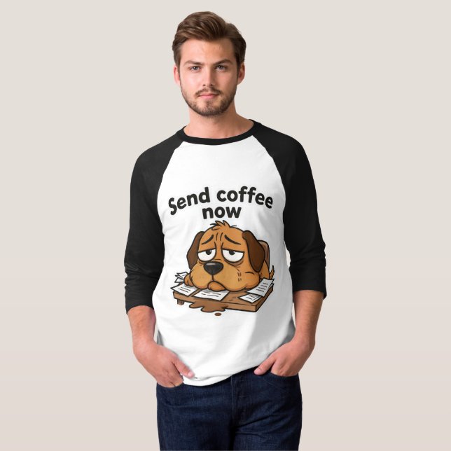 Camiseta de desenho animado do meme do cachorro pr (Frente Completa)