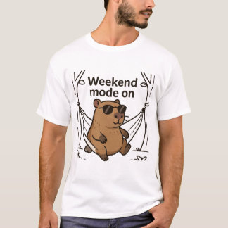 Camiseta de desenho animado do meme do capivara pr