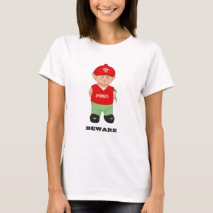Camiseta de desenho animado moderna engraçada e sa