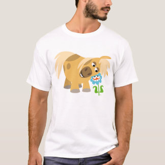 Camiseta de desenho animado Pony and Flower Women