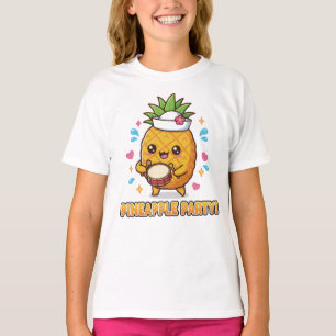 Camiseta de desenho animado tropical fofo para cri