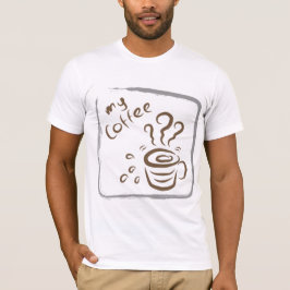 Camiseta de desenho minimalista com citação engraç