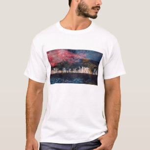 Camiseta de design abstrato