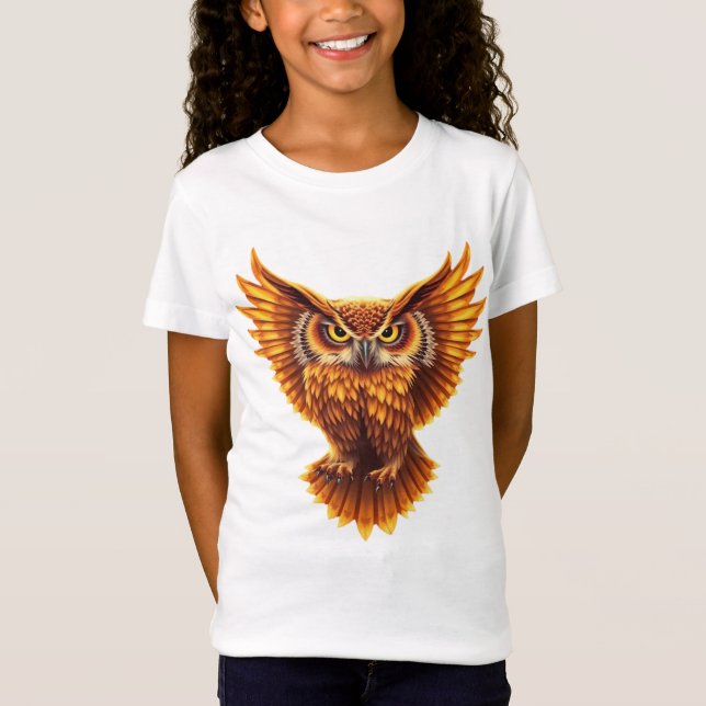 camiseta de design coruja 6 (Frente)