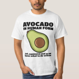 Camiseta de Design de Abacate Humano