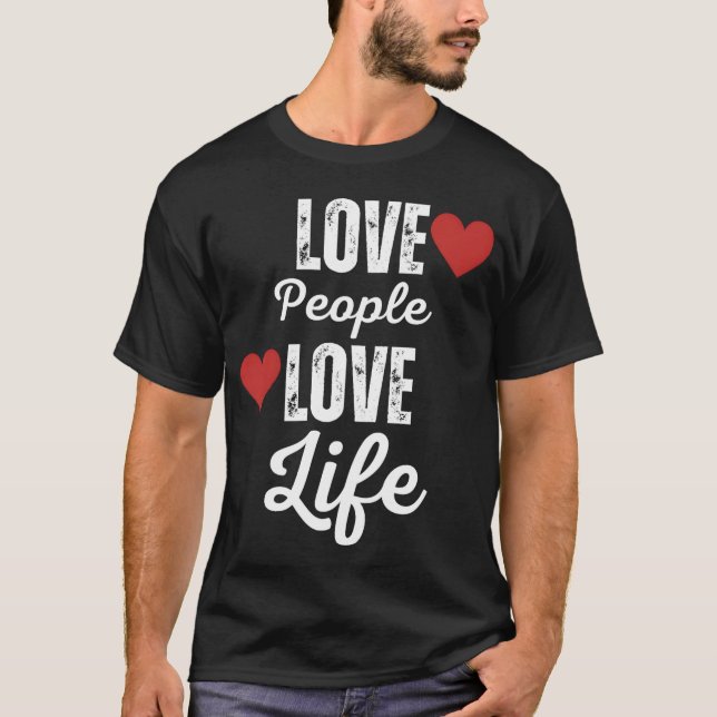 Camiseta de design de amor presente para amigos e  (Frente)
