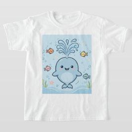 Camiseta de design de baleia