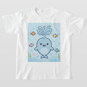 Camiseta de design de baleia