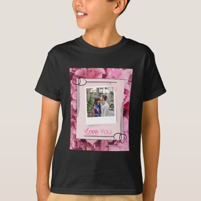 Camiseta de Design de Casal Amoroso (Frente)