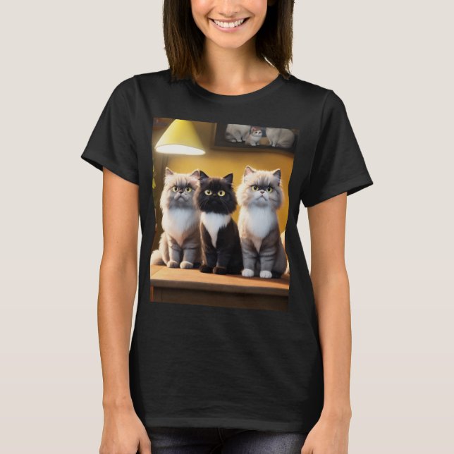 Camiseta de design de estilo feminino, 100% de alg (Frente)