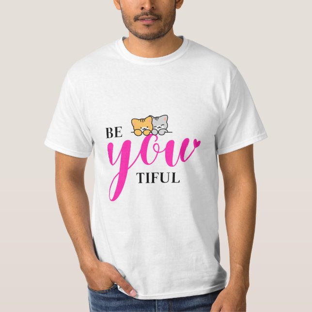 camiseta de design de gato & amor próprio (Frente)