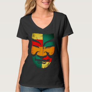 Camiseta de Design de Máscara Cultural – Visual De