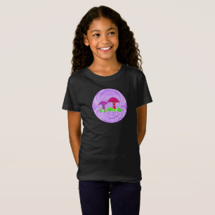 Camiseta de design de planta de cogumelo