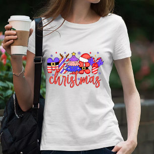 Camiseta de Design de Sublimação de Férias de Nata