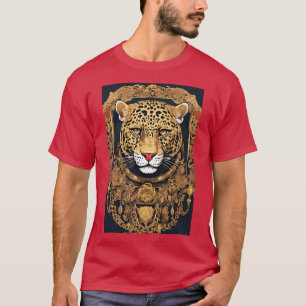 Camiseta de design de tatuagem Robô Jaguar com man