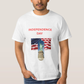 camiseta de design dia da independência