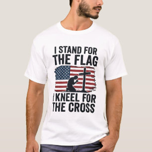 Camiseta de design Fique em pé pela Bandeira e Ajo