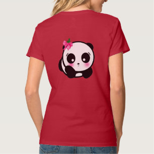 Camiseta de Design Fofo de Panda