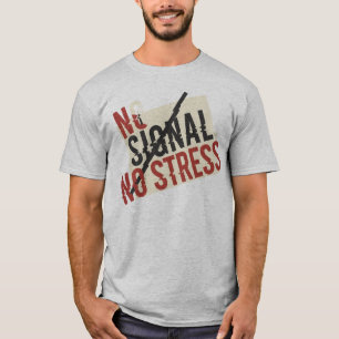Camiseta de Desintoxicação Digital Sem Sinal Sem E