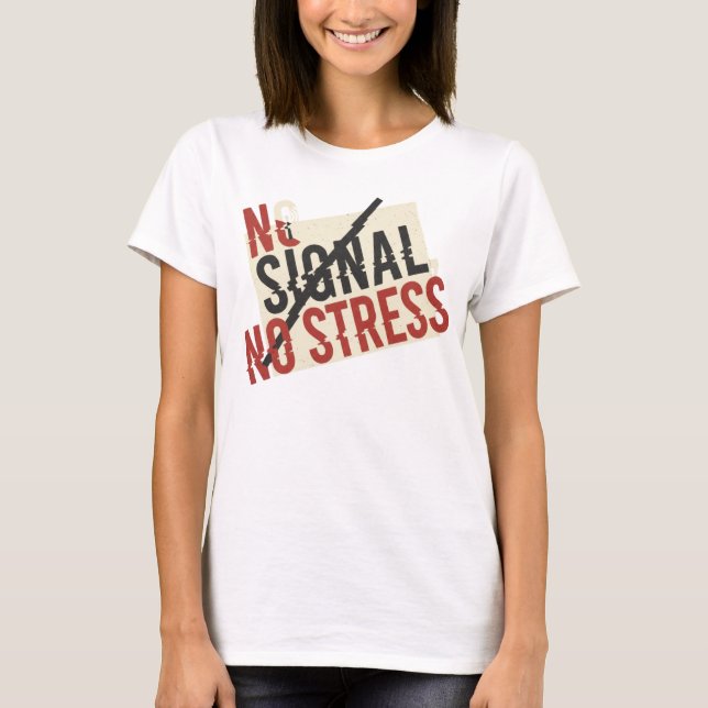 Camiseta de Desintoxicação Digital Sem Sinal Sem E (Frente)