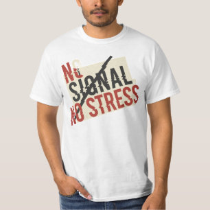 Camiseta de Desintoxicação Digital Sem Sinal Sem E
