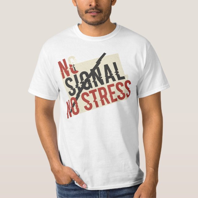 Camiseta de Desintoxicação Digital Sem Sinal Sem E (Frente)