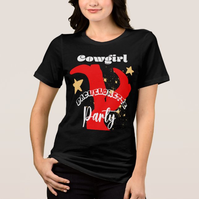 Camiseta de Despedida de Solteira Cowgirl (Frente)